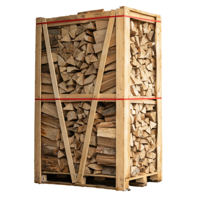 2x Paletten (Weißeiche + Buche/Hainbuche) – Scheite 40 cm