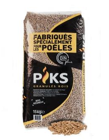 Holzpellets PIKS – 15 kg – DINplus