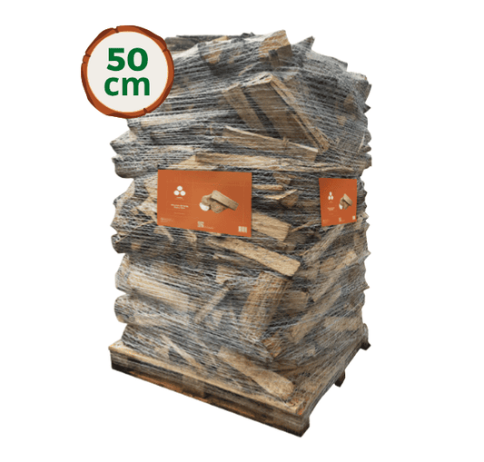 Wooday Brennholz 50 cm – 100% Laubholz – 2,5 Raummeter
