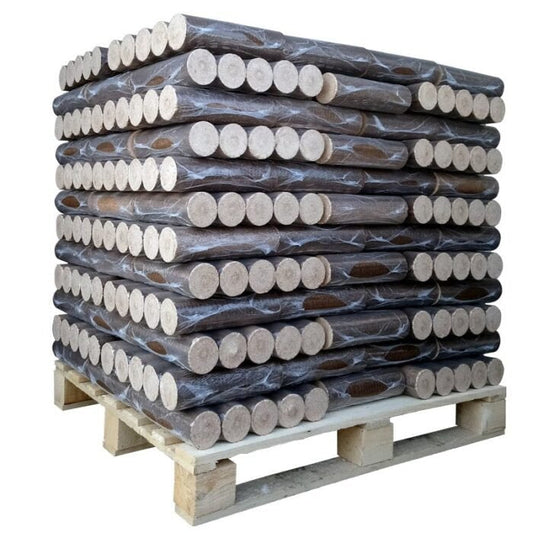 Verdichtete Laubholzbriketts 100% Laubholz – Palette 960 kg