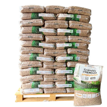 Granulés de bois Premium SimplyPellet – Sacs de 15 kg