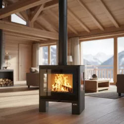 Holzofen Shiva 3-Scheiben-Panorama – 10 kW