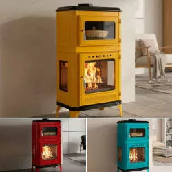 Holzofen mit Backofen Fusio Pop – 7 kW